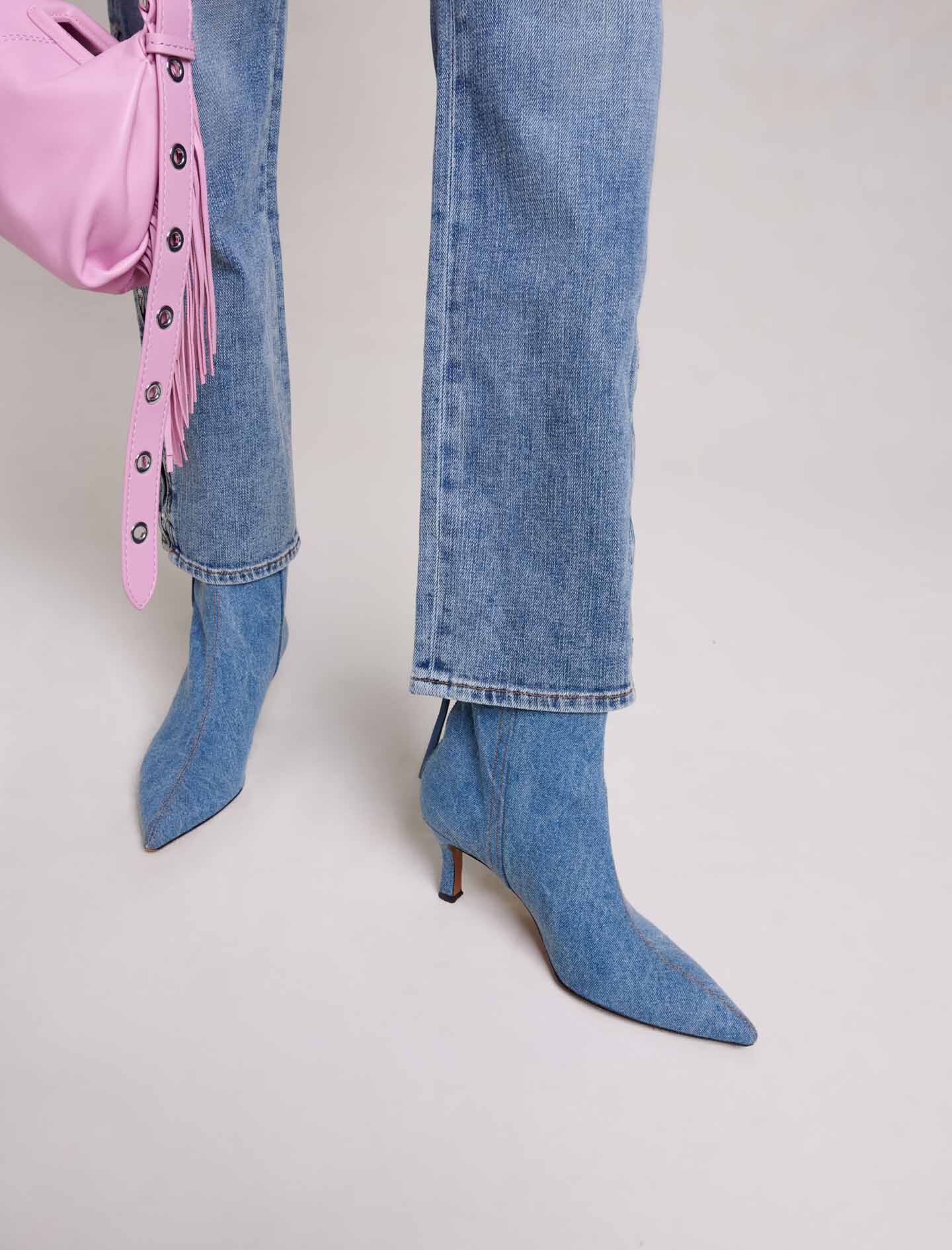 Cowboylaarzen met spitse neus - Blauw