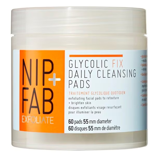 Nip + Fab Glycolic Fix dnevne čistilne blazinice<br>60 št.