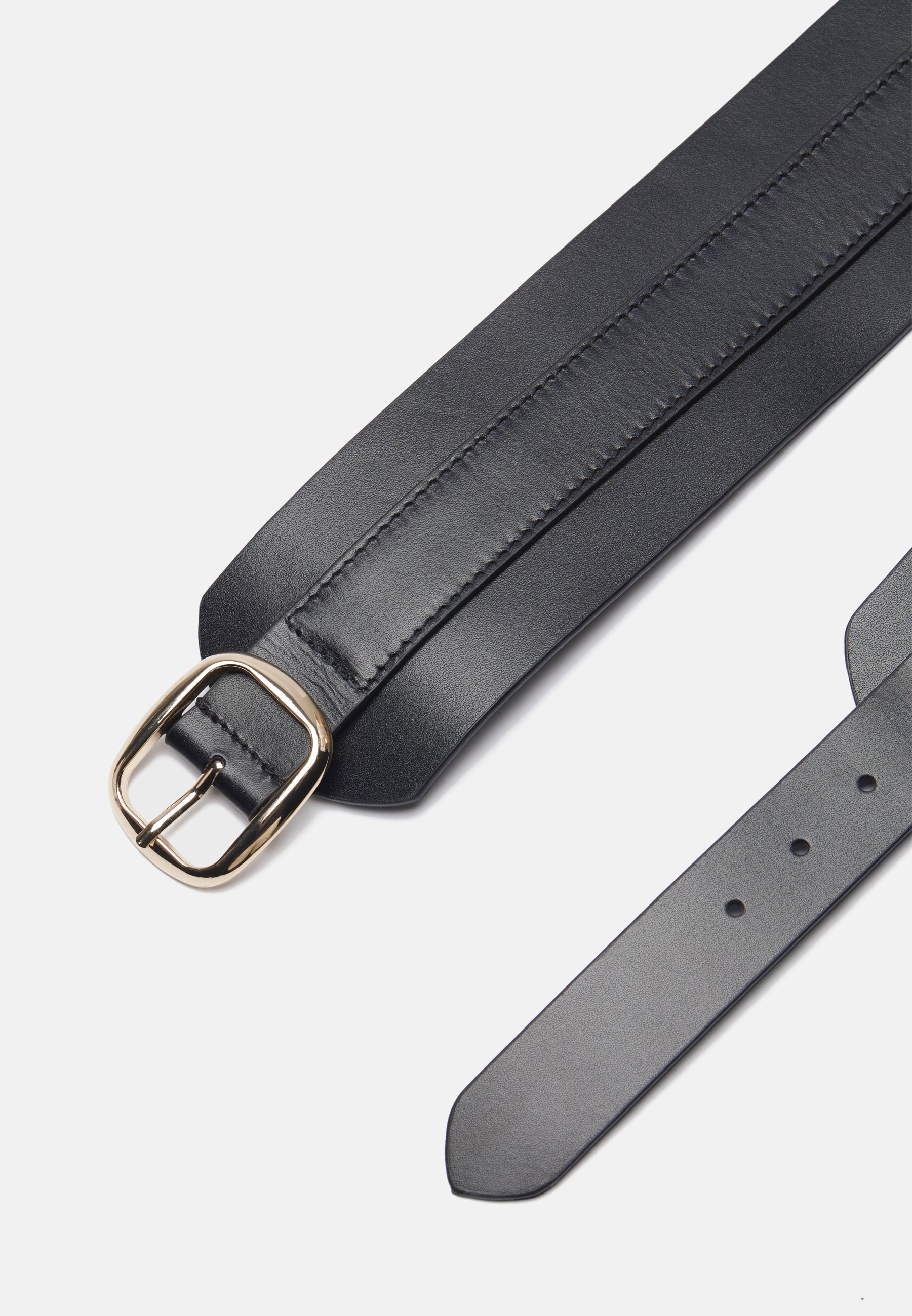 Zign LEATHER - Tailleband - zwart/goudkleurig