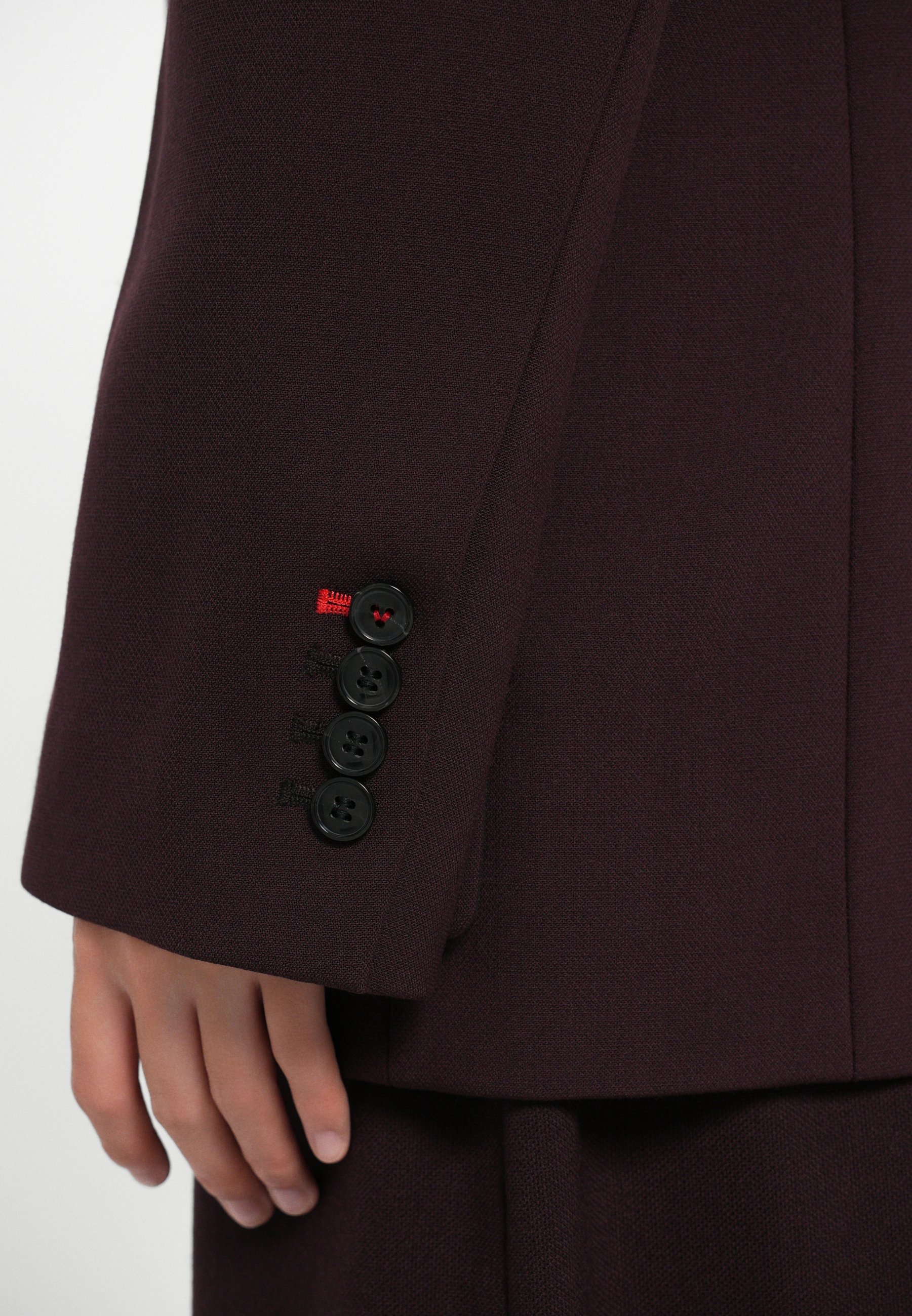 Victoria Beckham DROPPED LAPEL JACKET - Blazer - deep mahogany