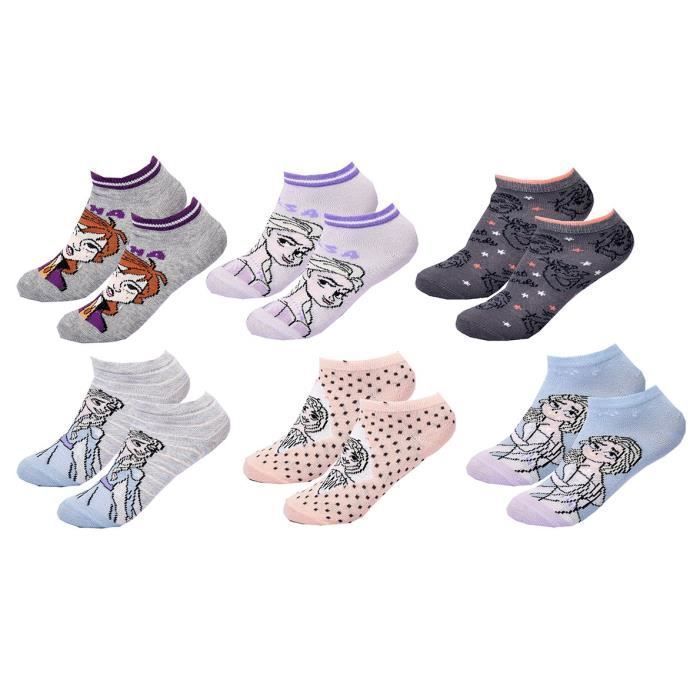 Calcetines Frozen - Paquete de 6 pares Sneaker 2187 - Niña