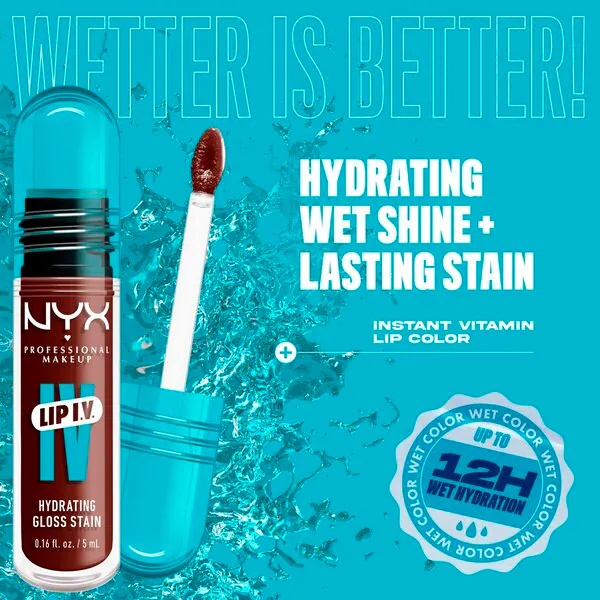 NYX Professional Makeup Lip IV 05 Mocha Me Wet Hydraterende lūpų blizgis