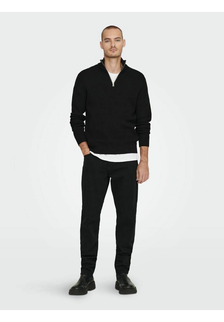 Pull Only & Sons ONSPHIL demi-zip - noir