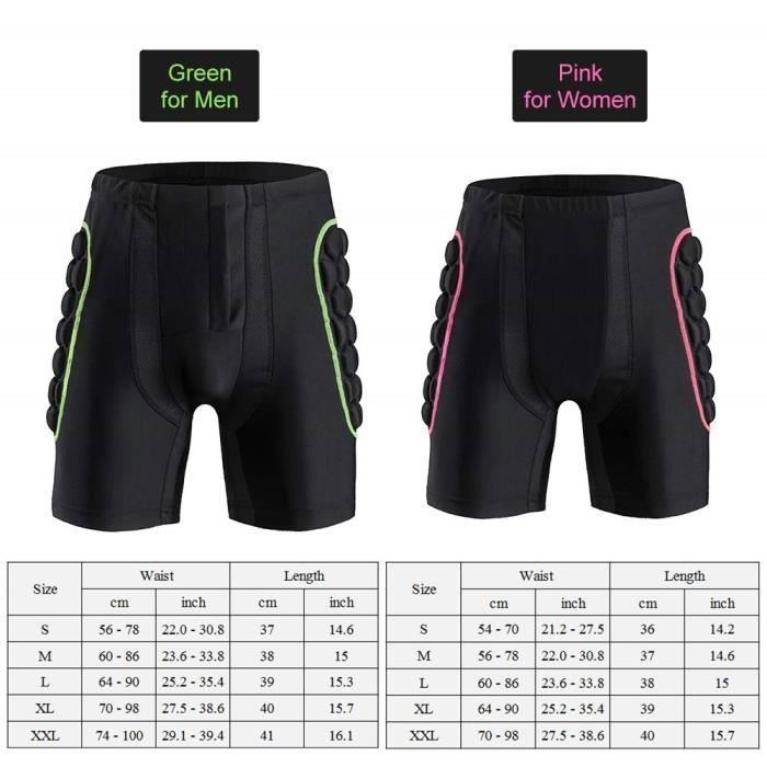Pantalones cortos interiores acolchados, ligeros y transpirables para hombre, ideales para esquí, patinaje, snowboard, ciclismo, ciclismo de montaña, motociclismo y rugby.