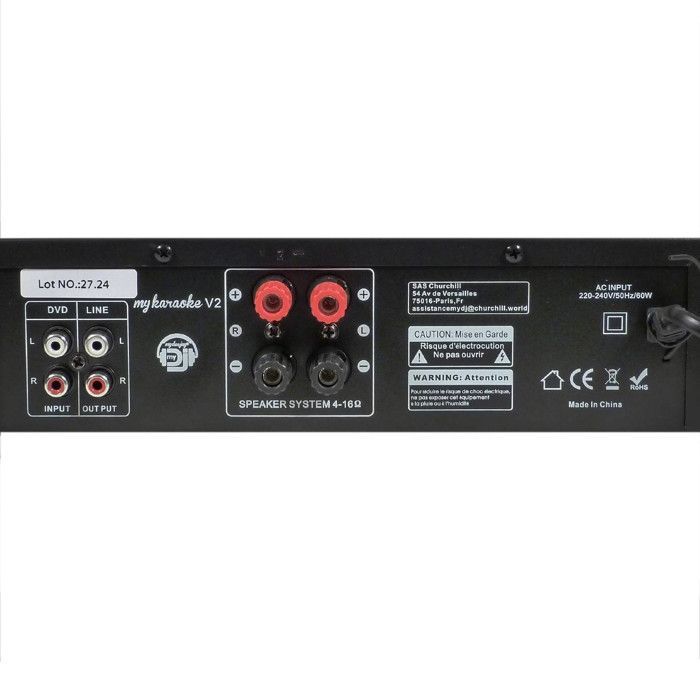 Kit KARAOKE - Amplificatore 2x75W + 2 altoparlanti HiFi da 5