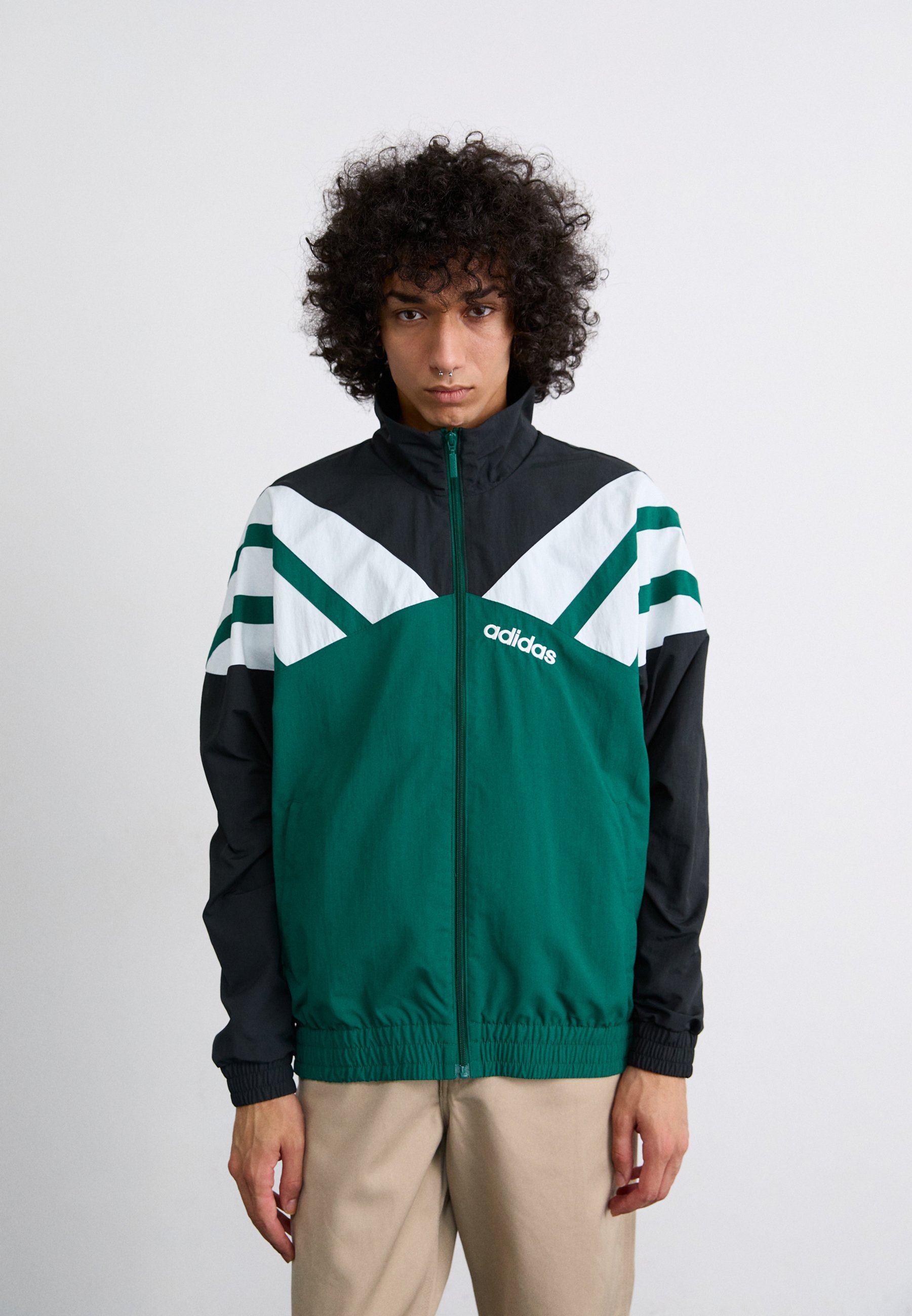 Jaqueta adidas Originals TRACK - Verão - verde universitário/preta