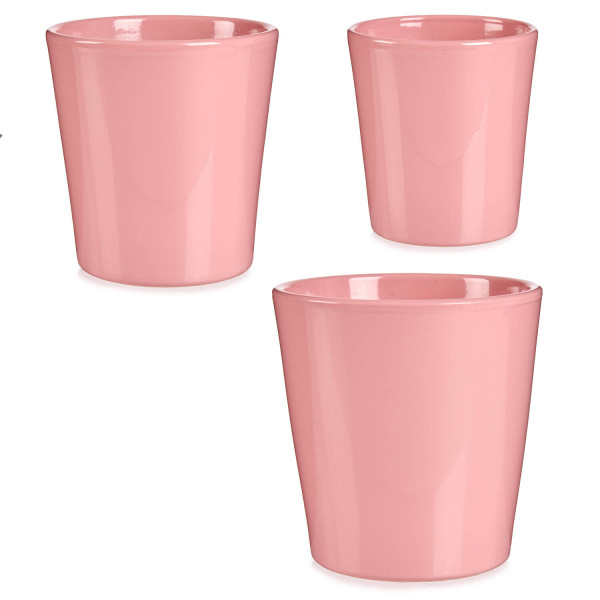 Zestaw doniczek ceramicznych CONICAL, pastelowe kolory, 3 sztuki