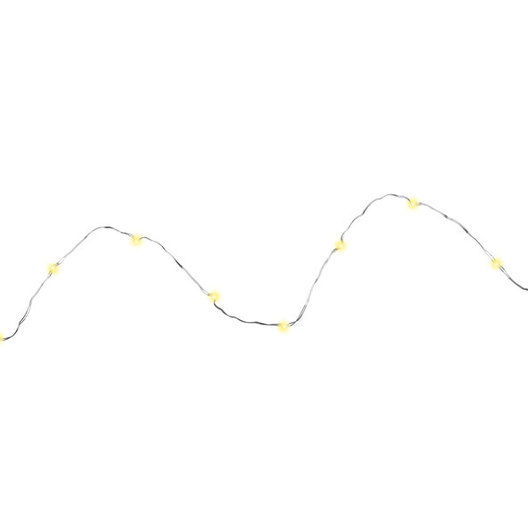 Sada LED světel, mikro drát, teplá bílá, sada 2 ks