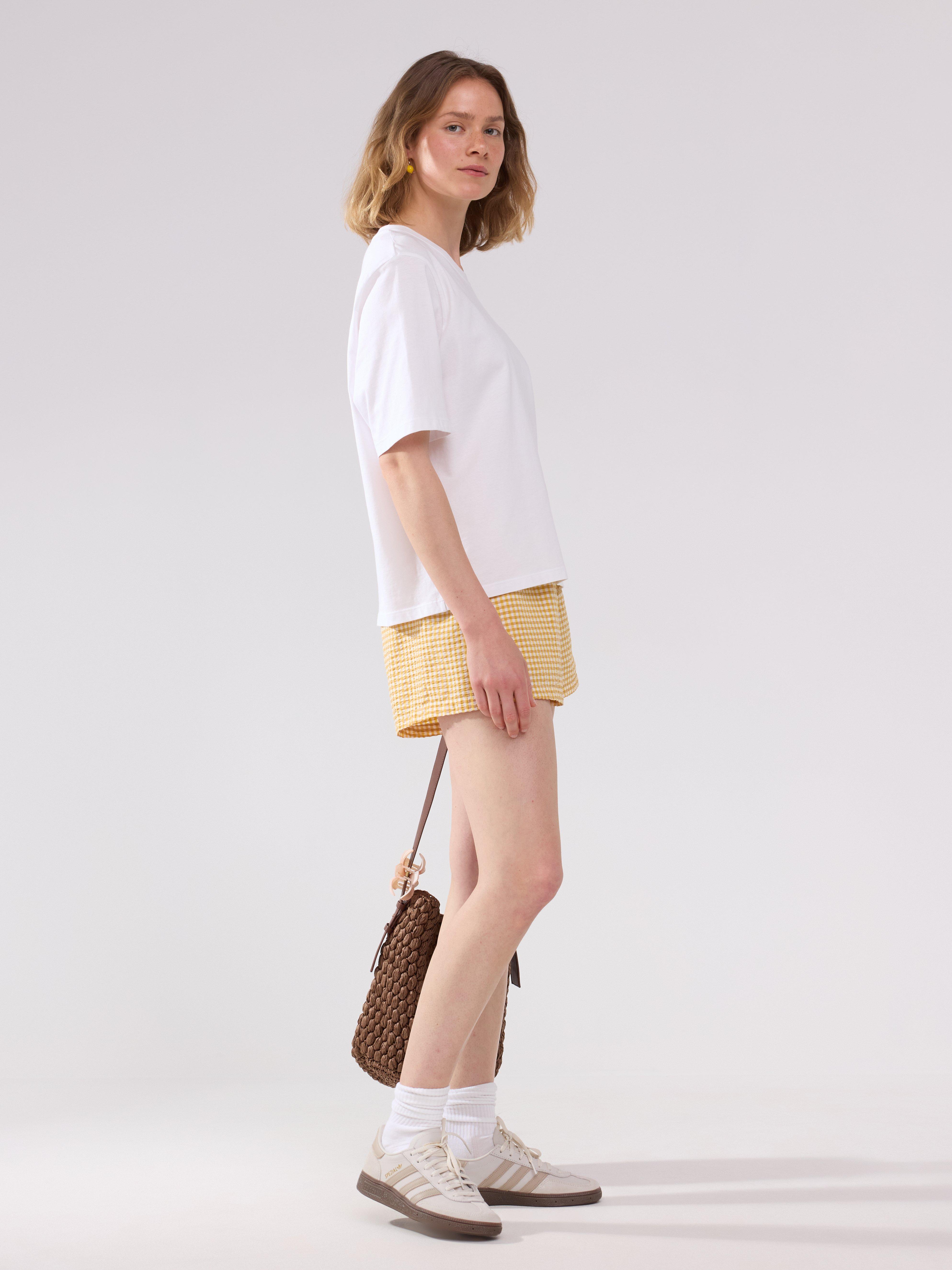 Shorts i bäckebölja Yellow