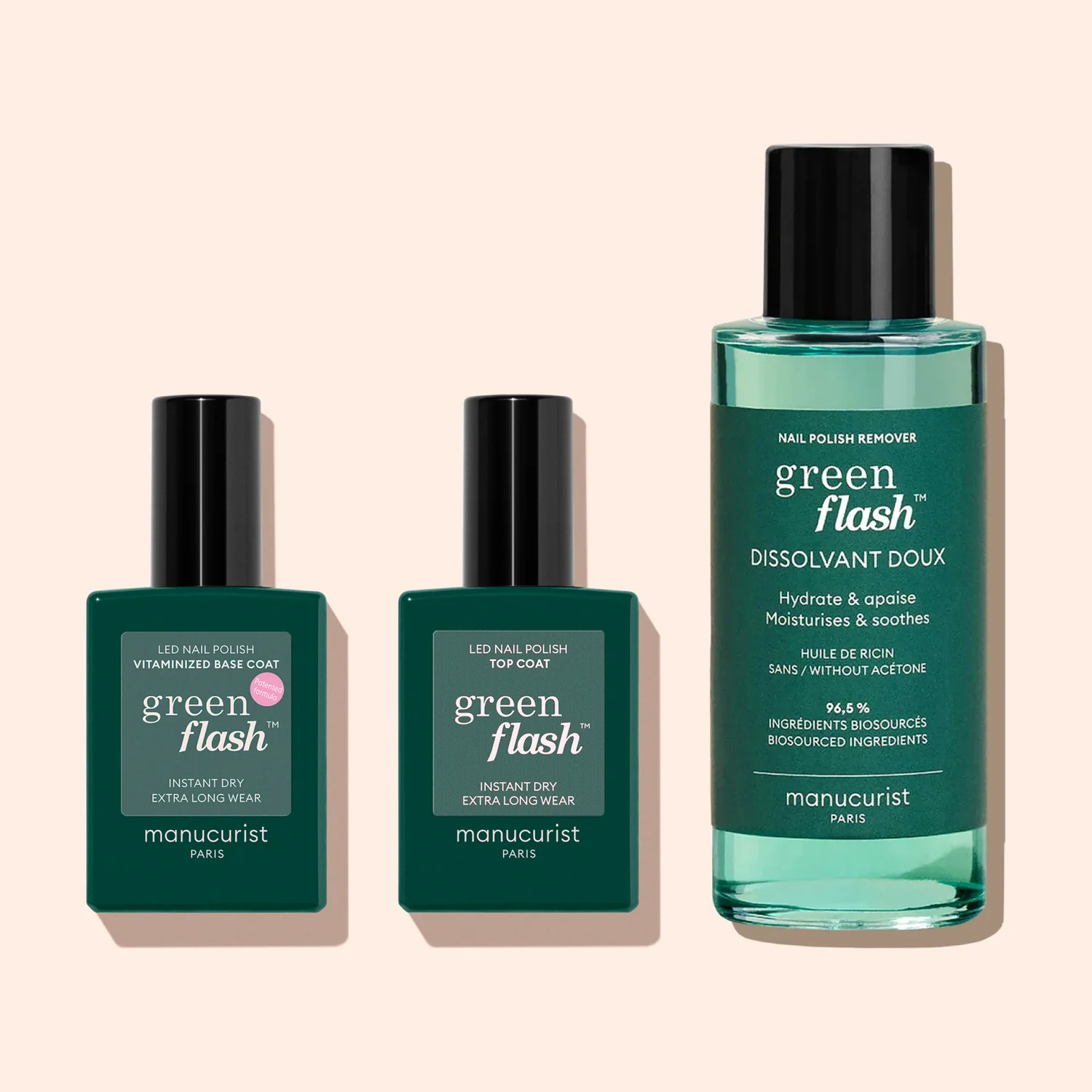 Semi-permanent LED Green Flash™ - 15 ml Base Coat Vitaminée Green Flash™