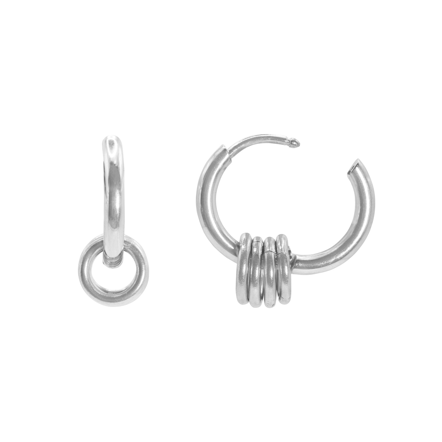Heideman Boucles d'oreille Sibyl couleur argentée polie