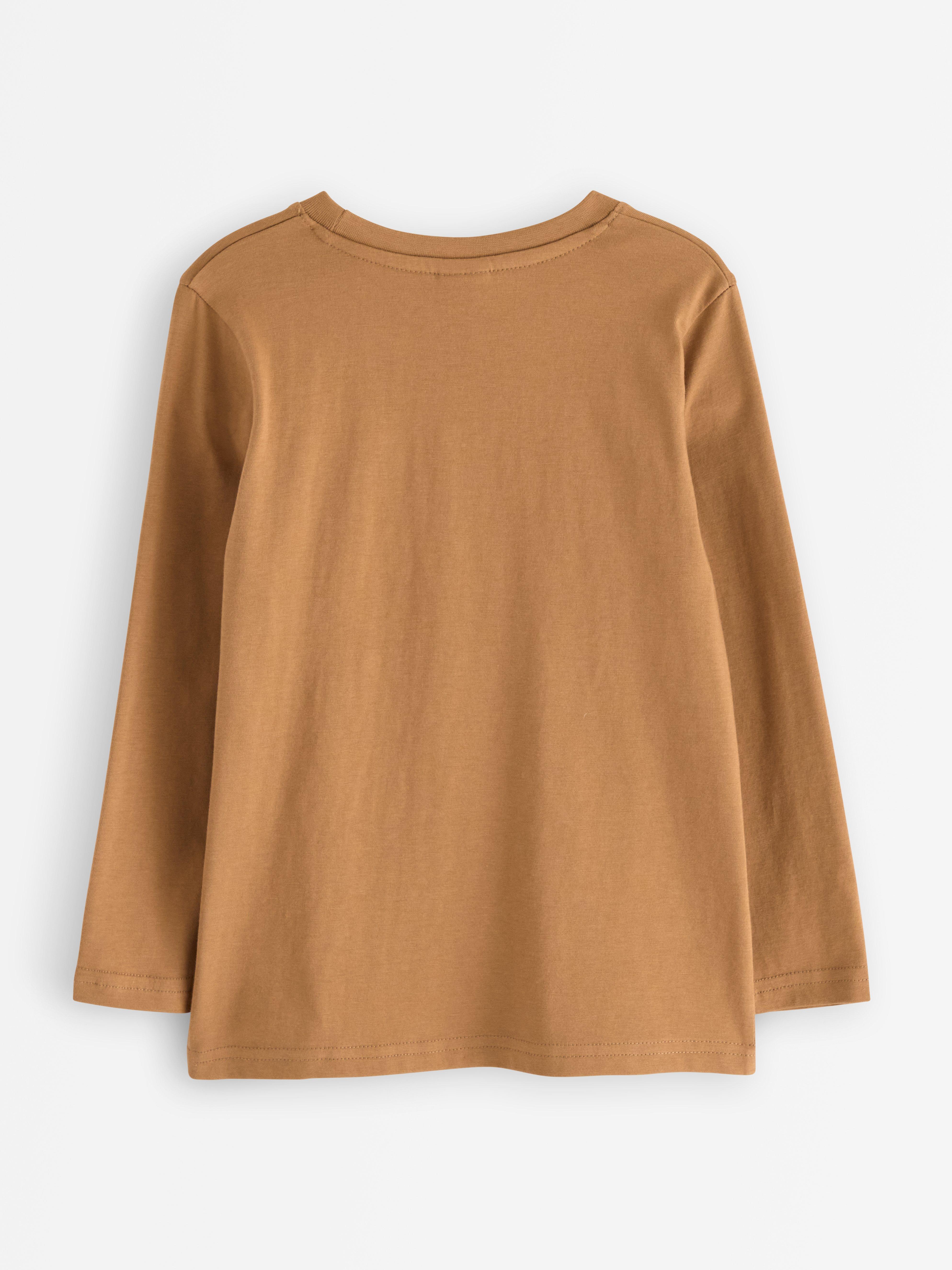 Langermet topp Mørk Dusty Beige