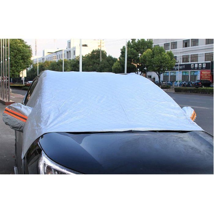Funda resistente a las heladas - 230 x 148 cm - Parabrisas - Funda para coche - Protección para parabrisas - Película compuesta de aluminio y material no algodón