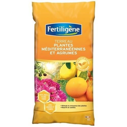 Sustrato para plantas mediterráneas y cítricos - FERTILIGENE - Bolsa de 6 litros