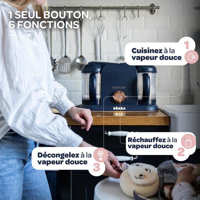 BEABA - Babycook Duo Natblå