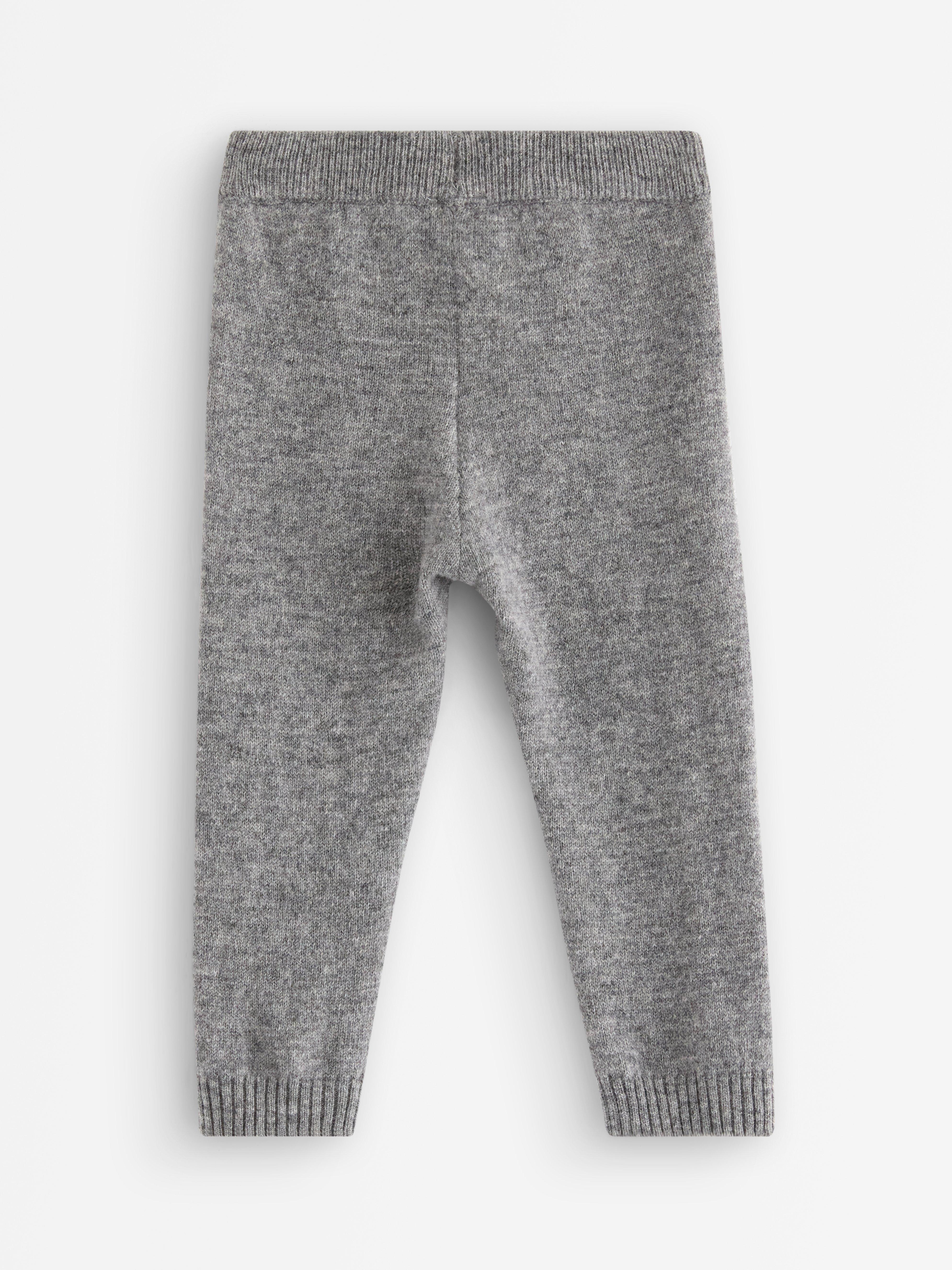 Leggings i merinoull Cinza melange