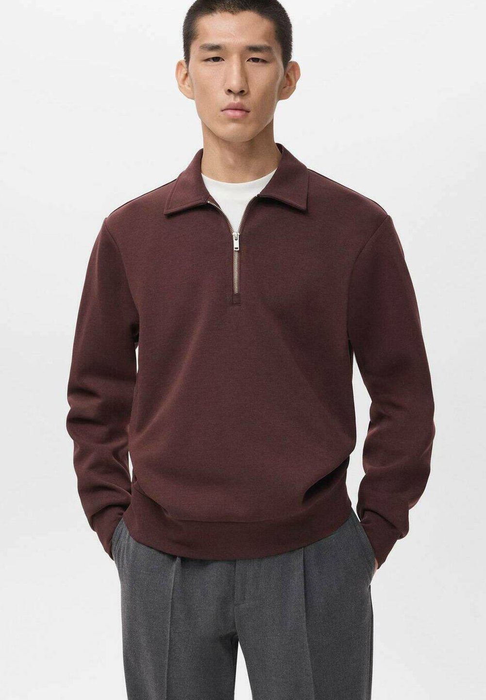 Mango Jumper - bordeaux