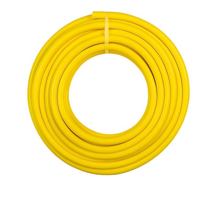 Tuyau d arrosage jaune guipe 3 couches 50 m Ø 15 mm 21 bars interieur anti algues
