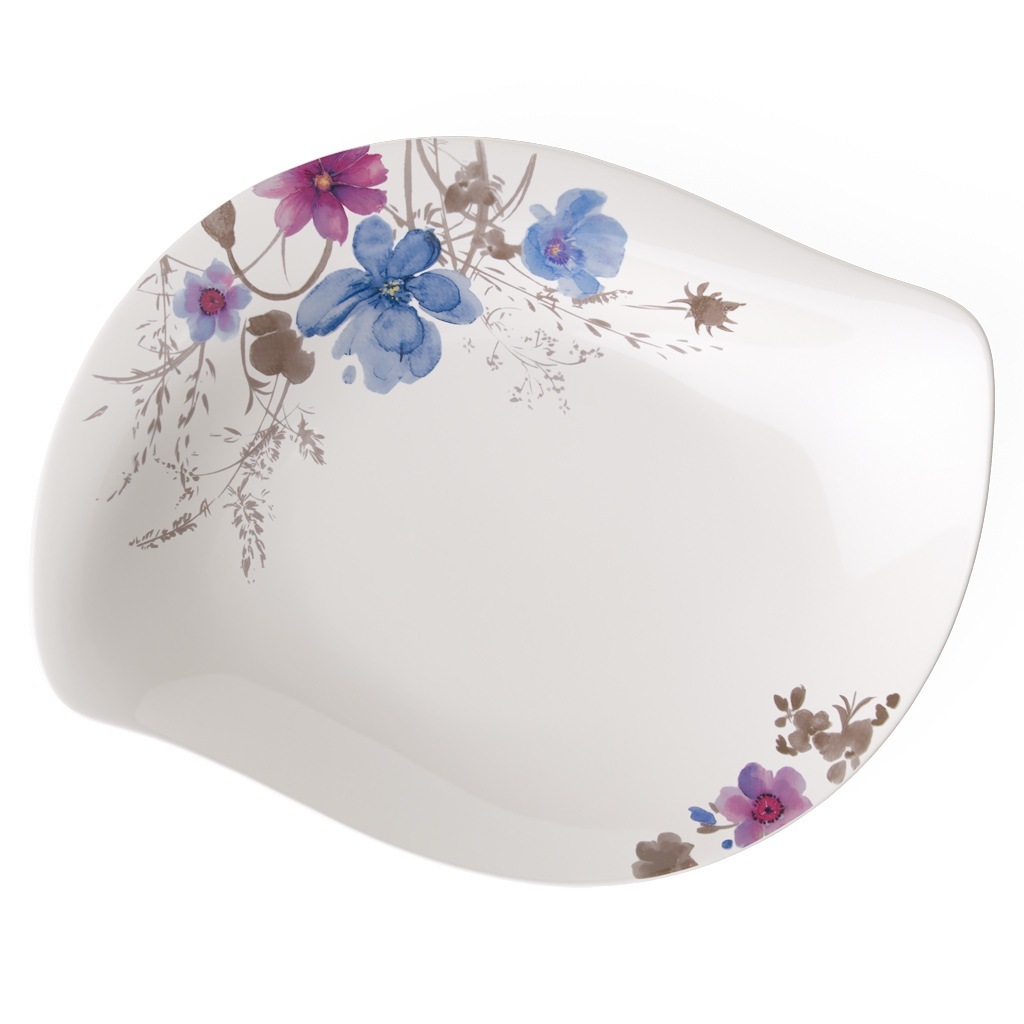Plytká miska Villeroy & Boch, Mariefleur Gris, servírovacia a šalátová misa - 1 kus