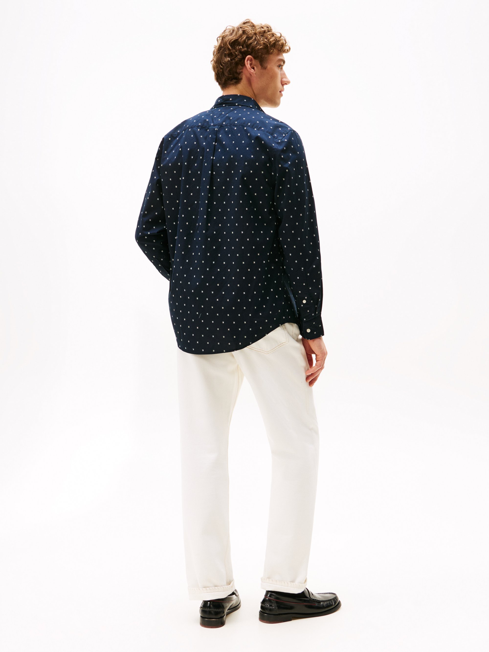 Tommy Hilfiger FLEX SMALL PRINT SHIRT - Shirt - woestijnhemel