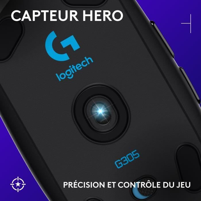 Mouse da gioco wireless Logitech G-G305 Lightspeed - Nero