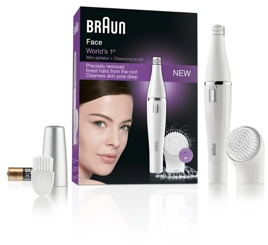 Depilador facial Braun Face 810 com escova de limpeza facial