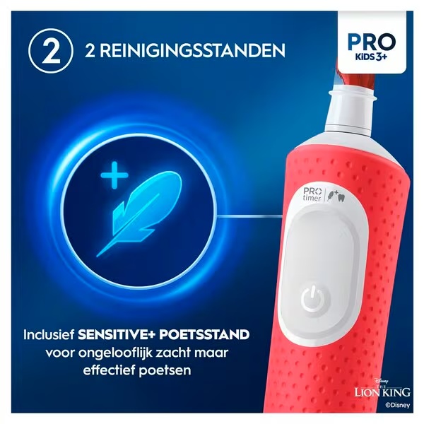 „Oral-B Disney the Lion King“ specialaus leidimo elektrinis dantų šepetėlis<br>