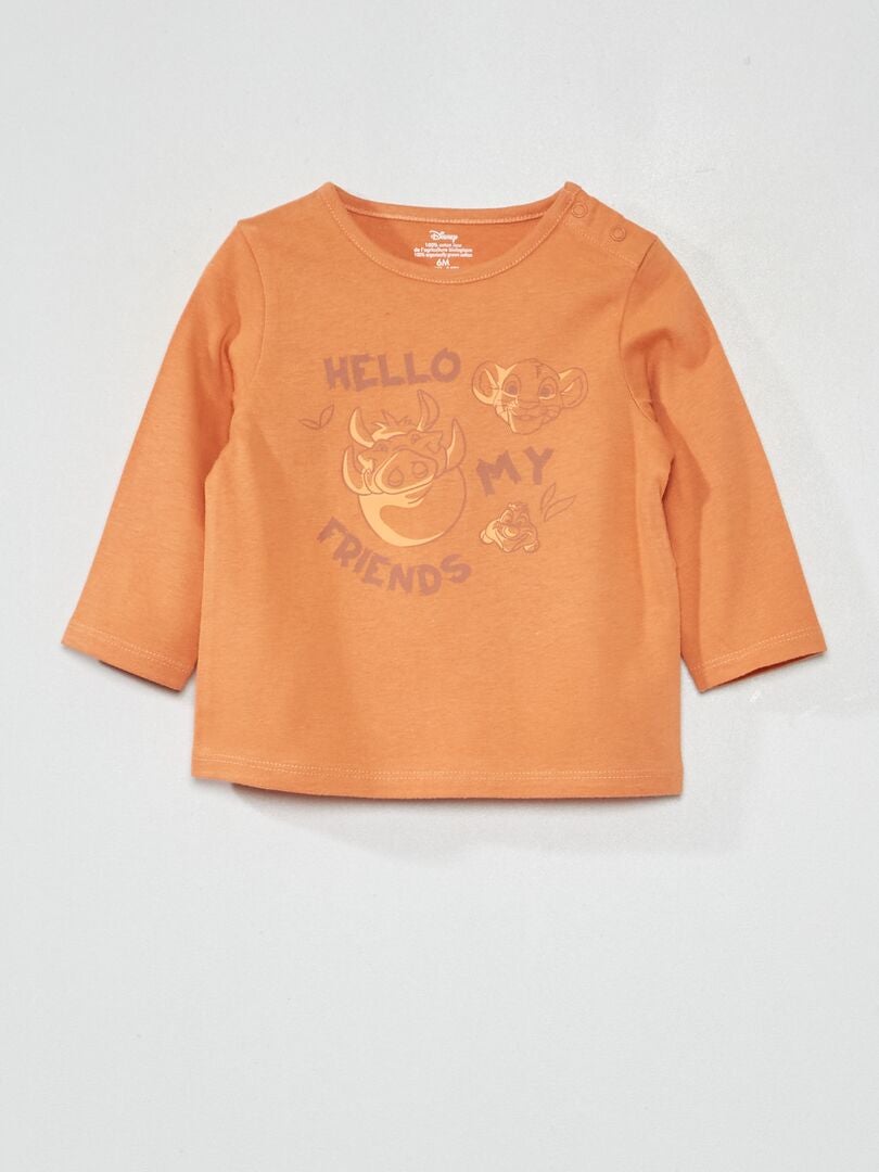 Camiseta de manga larga de Disney - NARANJA