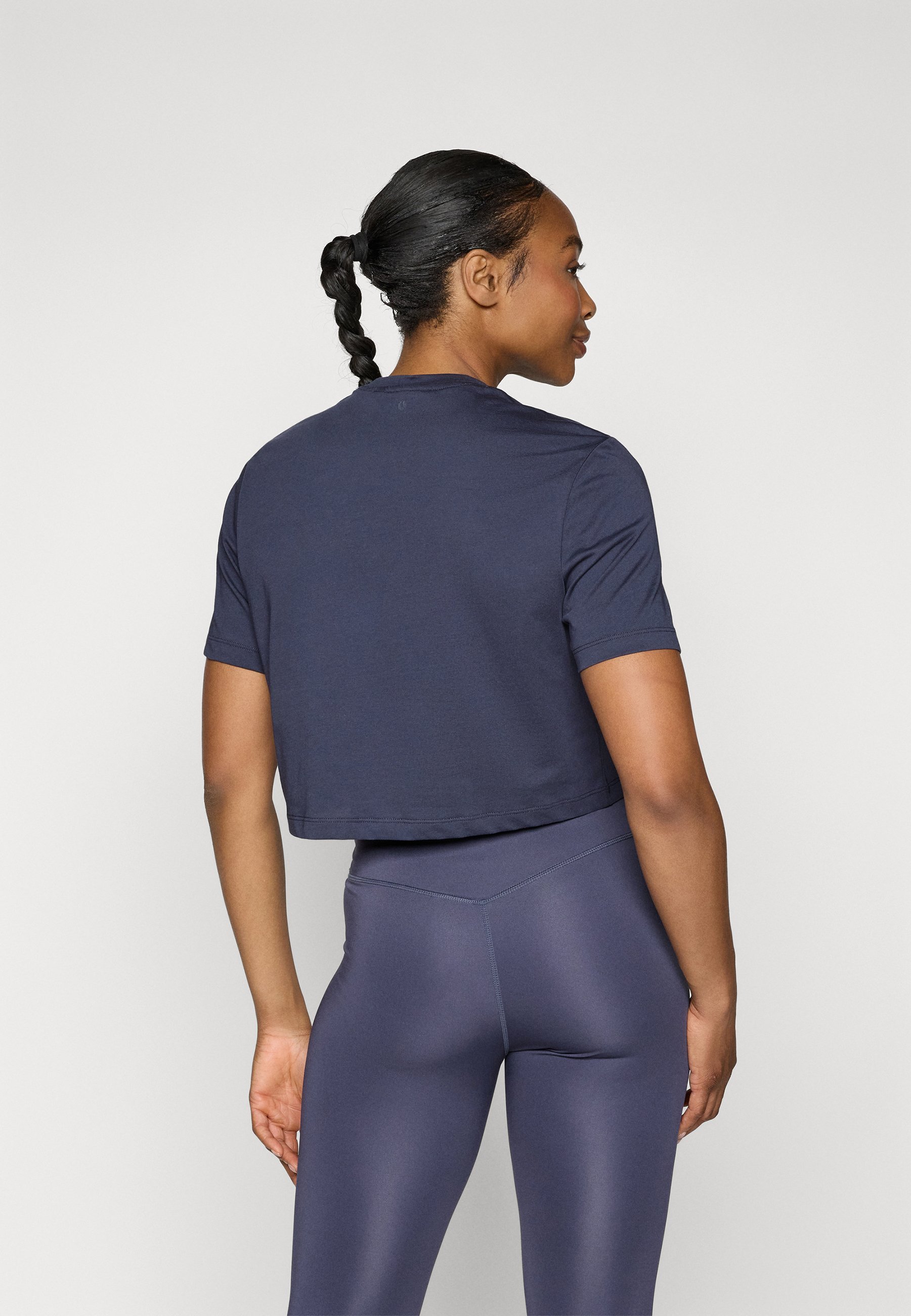 T-shirt imprimé court Björn Borg STUDIO CROPPED - Gris odyssée