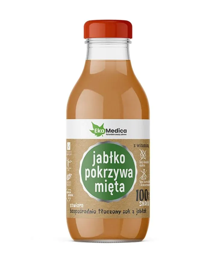 Ekamedica Jabłko Pokrzywa Mięta Płyn 300 ml