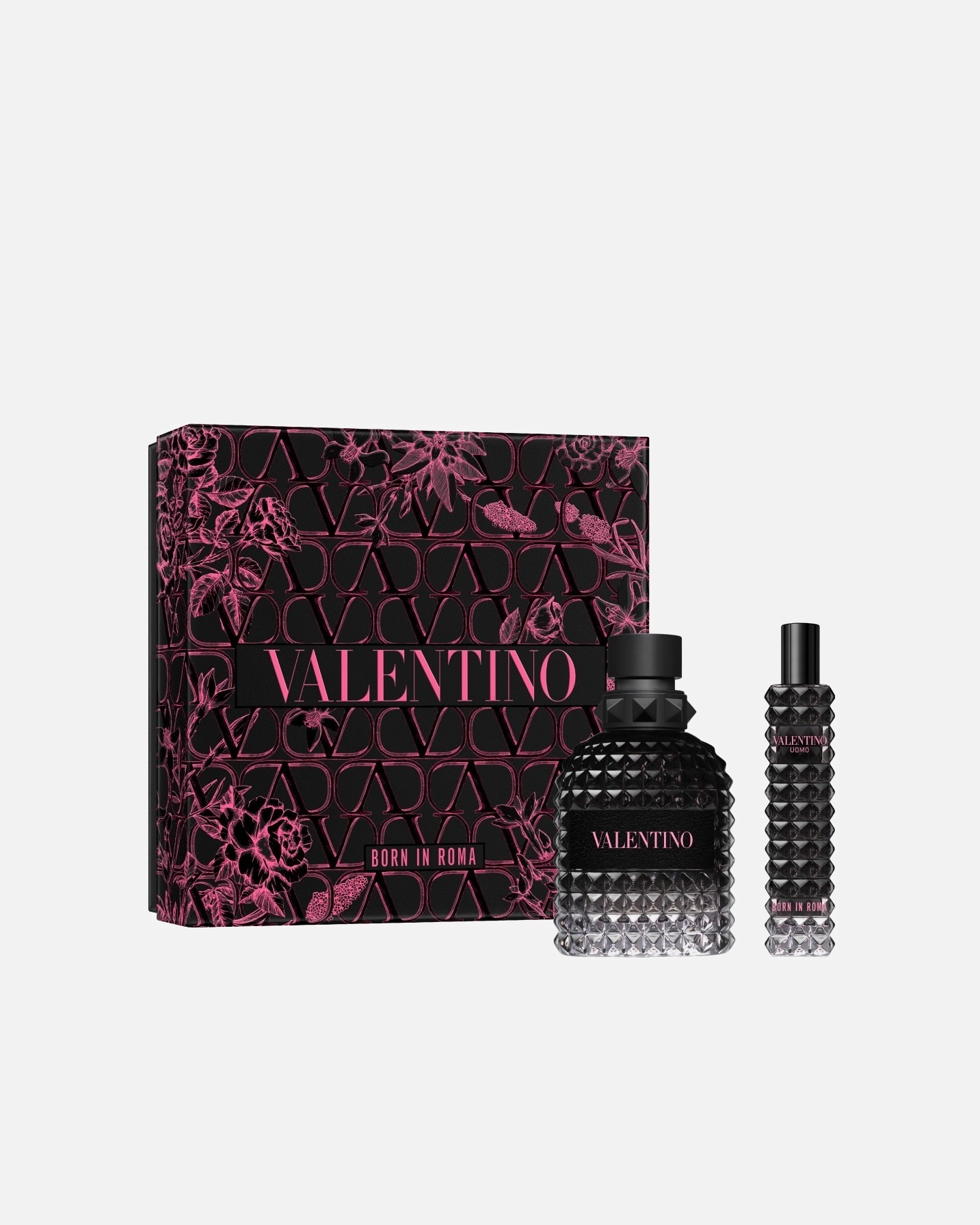 Valentino dišavni set Born In Roma Uomo toaletna voda 50 ml + potovalni sprej 15 ml - 1 kos