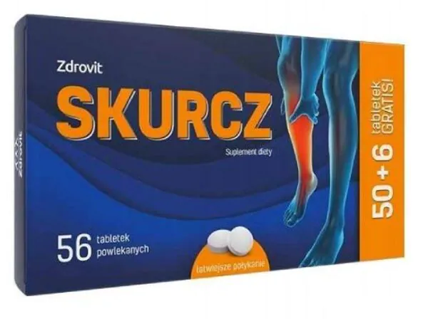 Zdrovit Skurcz, Preparat wspierający funkcjonowanie mięśni, Tabletki