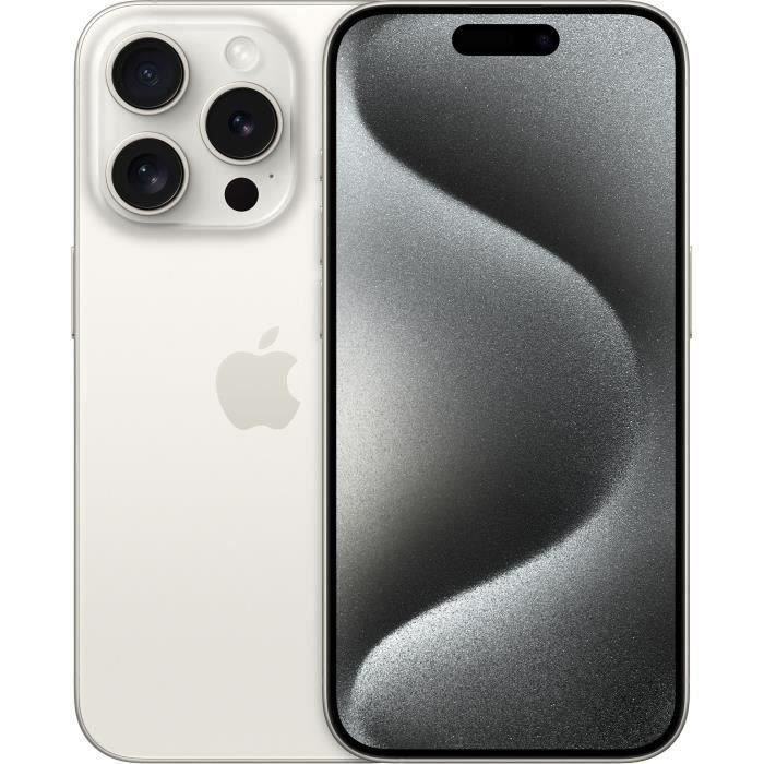 APPLE iPhone 15 Pro 128GB White Titanium (2023) - Reconditionné - Etat correct