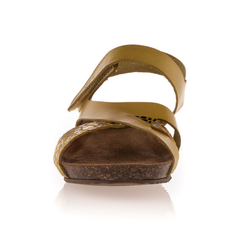 Gelbe Damensandalen / Zehenfreie Schuhe