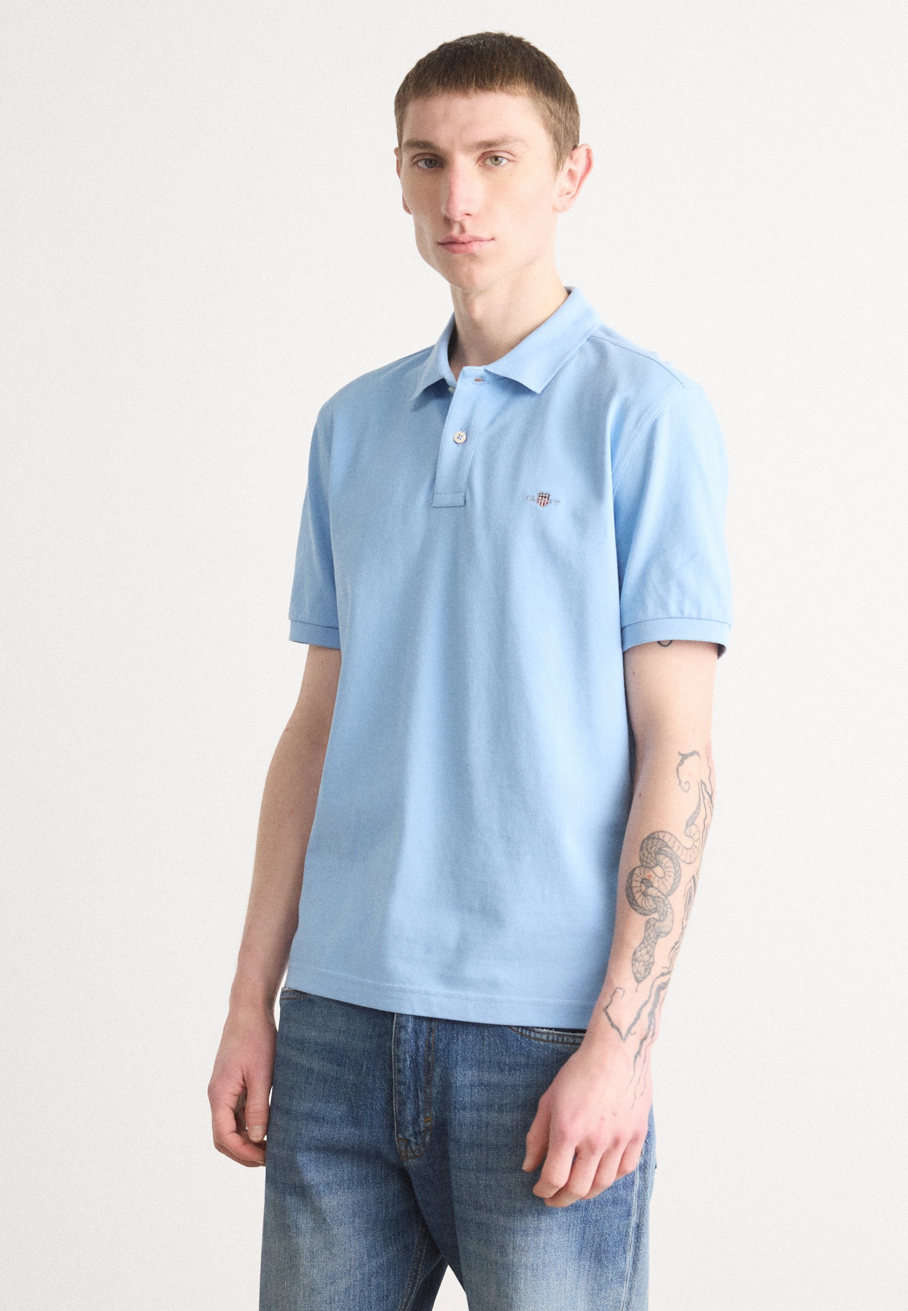 GANT ARCHIVE SHIELD - Poloshirt - capri blauw