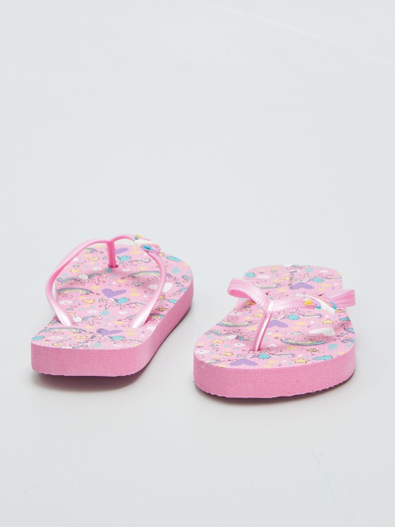Chanclas de unicornio - ROSA
