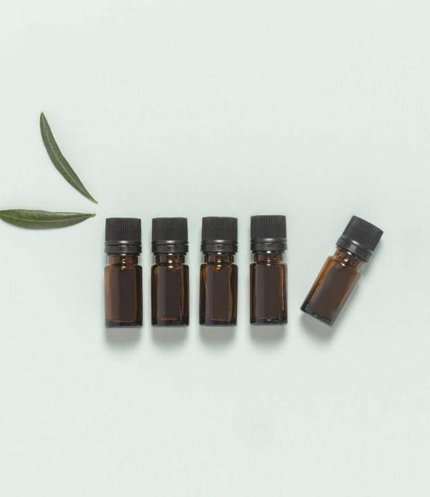 5 ml braune Glasflaschen DIN18 mit Tropfverschluss (5er-Packung)