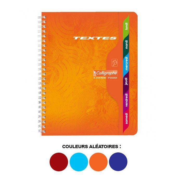 Notebook - CALLIGRAPHER - 1st prize - 148 pages - 17x22 cm - Spiral bound