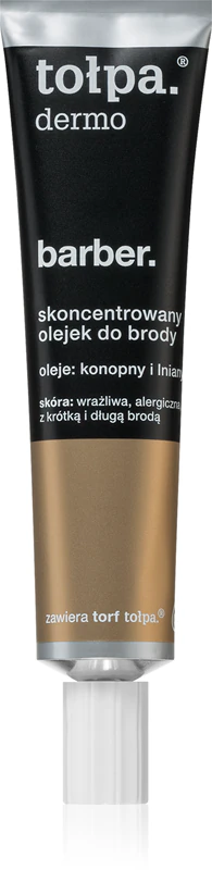 Óleo nutritivo para rosto e barba Tołpa Dermo Men Barber