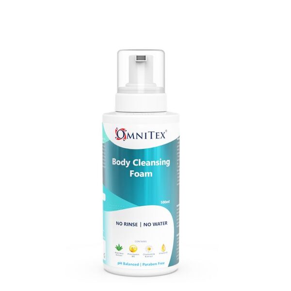 Omnitex Rinse Free -vartalonpuhdistusvaahto - NHS-tuote - 500ml