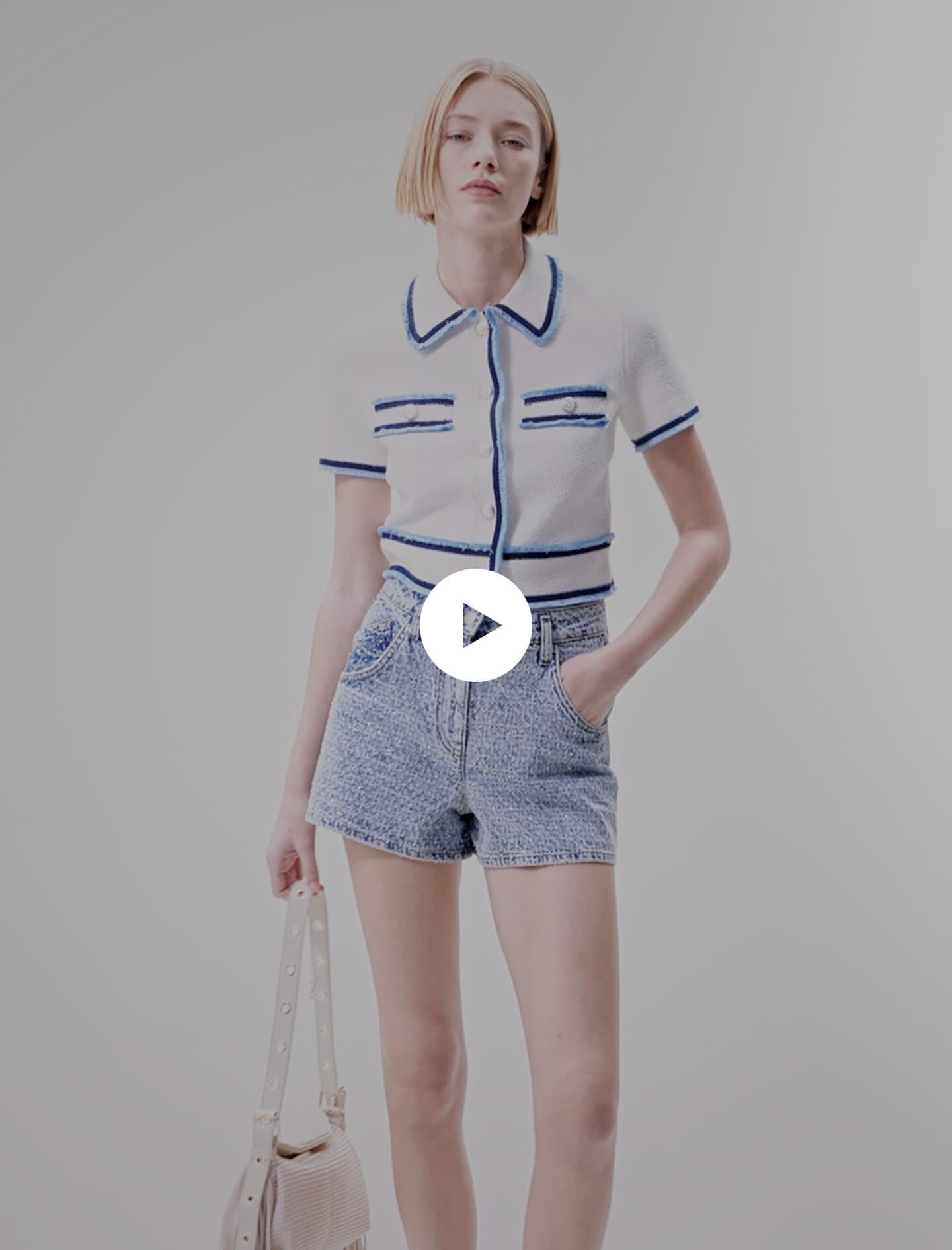 Cardigan din țesătură țesută - Raw