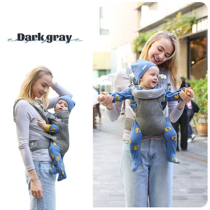 Portabebés ergonómico 4 en 1, convertible, cómodo, con correas acolchadas y ajustables.
