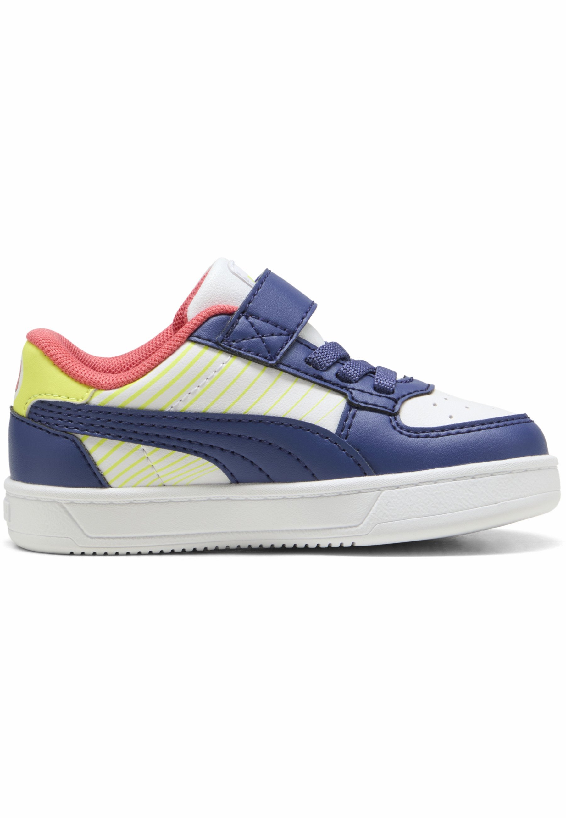 Puma CAVEN RACE KLEIN - Babyschoenen - wit-blauw kristal-citroensorbet