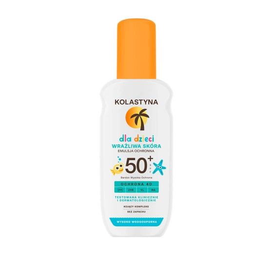 Kolastyna Wrażliwa Skóra emulsja ochronna w sprayu dla dzieci SPF50  150ml