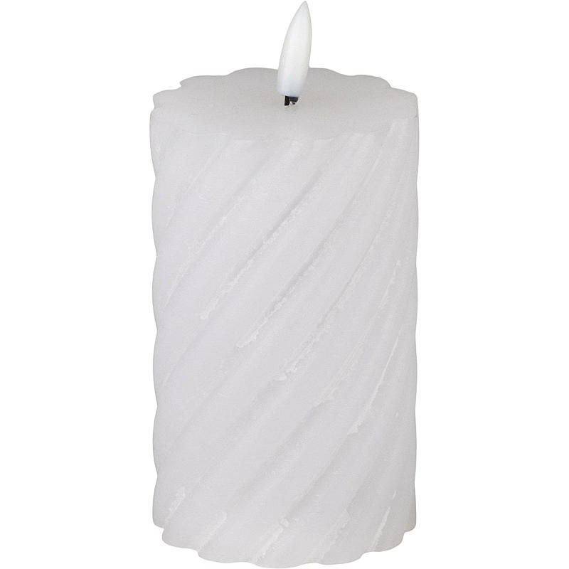 Vie Selected Cube -valaisin 12 cm ø 7,6 cm LED-ajastinspiraali, valkoinen