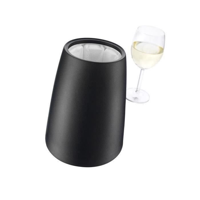 VACUVIN - Balde Refrigerador de Vinho Preto - Refrigerador Elegante