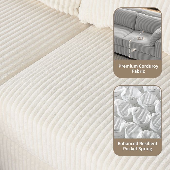 Canapé 2 places - EIFSON - Convertible modulable - Rayures verticales - Gris - Design contemporain