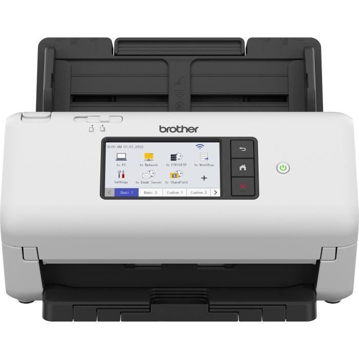 Scanner de documents - BROTHER - ADS-4700 - Recto-verso - Ethernet/Wi-Fi/Wi-Fi Direct - 40 ppm/80 ipm