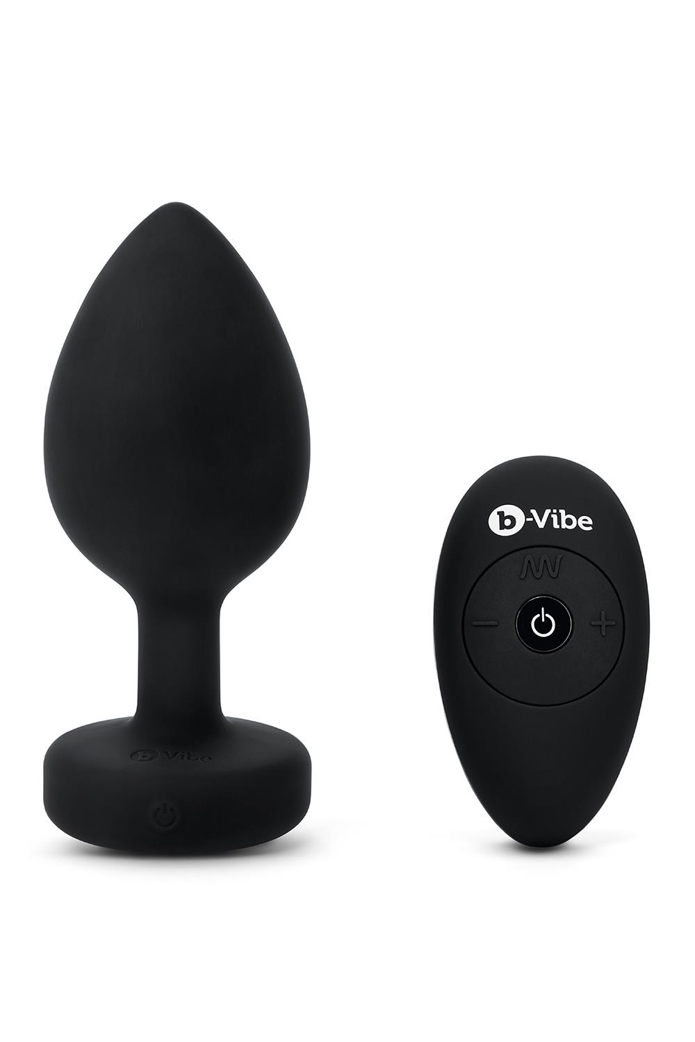 B-Vibe vibrirajući čep za dragulje XXL crni