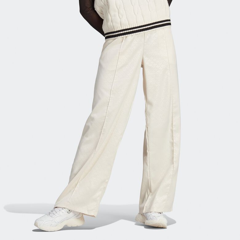 Pantalón de satén con monograma